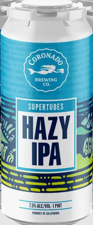Coronado Supertubes Hazy IPA  4pk cans single