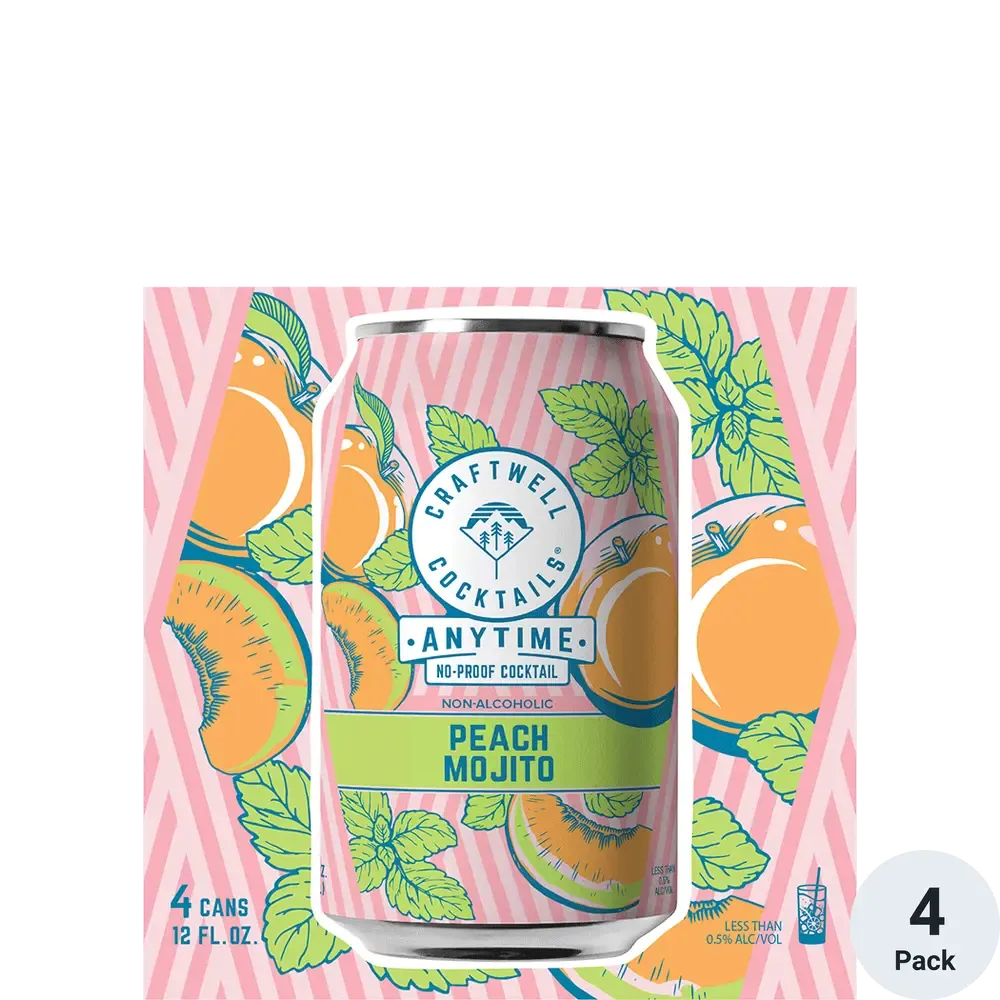 Craftwell peach mojito 4pk can single