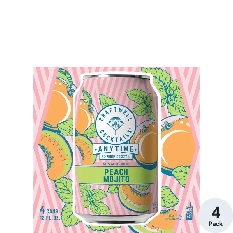 Craftwell peach mojito 4pk can single