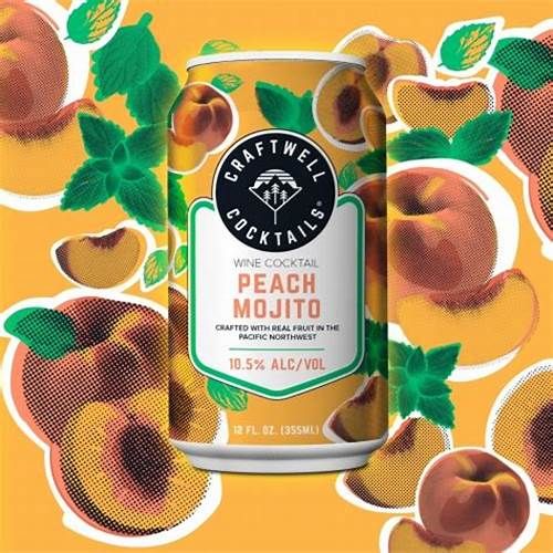 Craftwell peach mojito 4pk can single