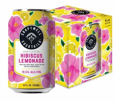 Craftwell Hibiscus Lemonade 4pk cans