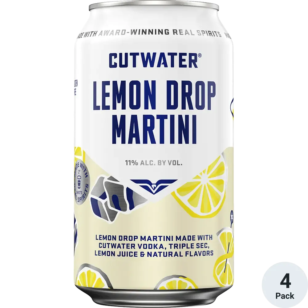 Cutwater Lemon Drop Martini 4pk cans single