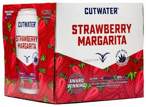 Cutwater Strawberry Margarita 4pk.