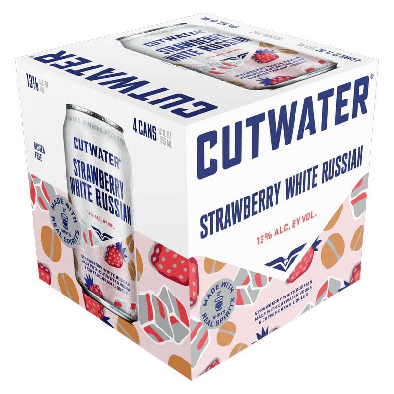 Cutwater Strawberry White Russian 4pk cans