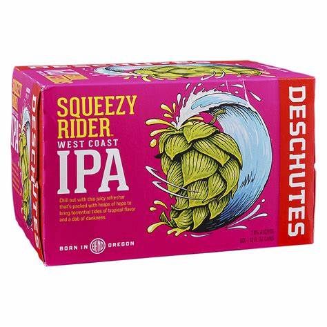 Deschutes Squeezy Rider IPA 6pk cans