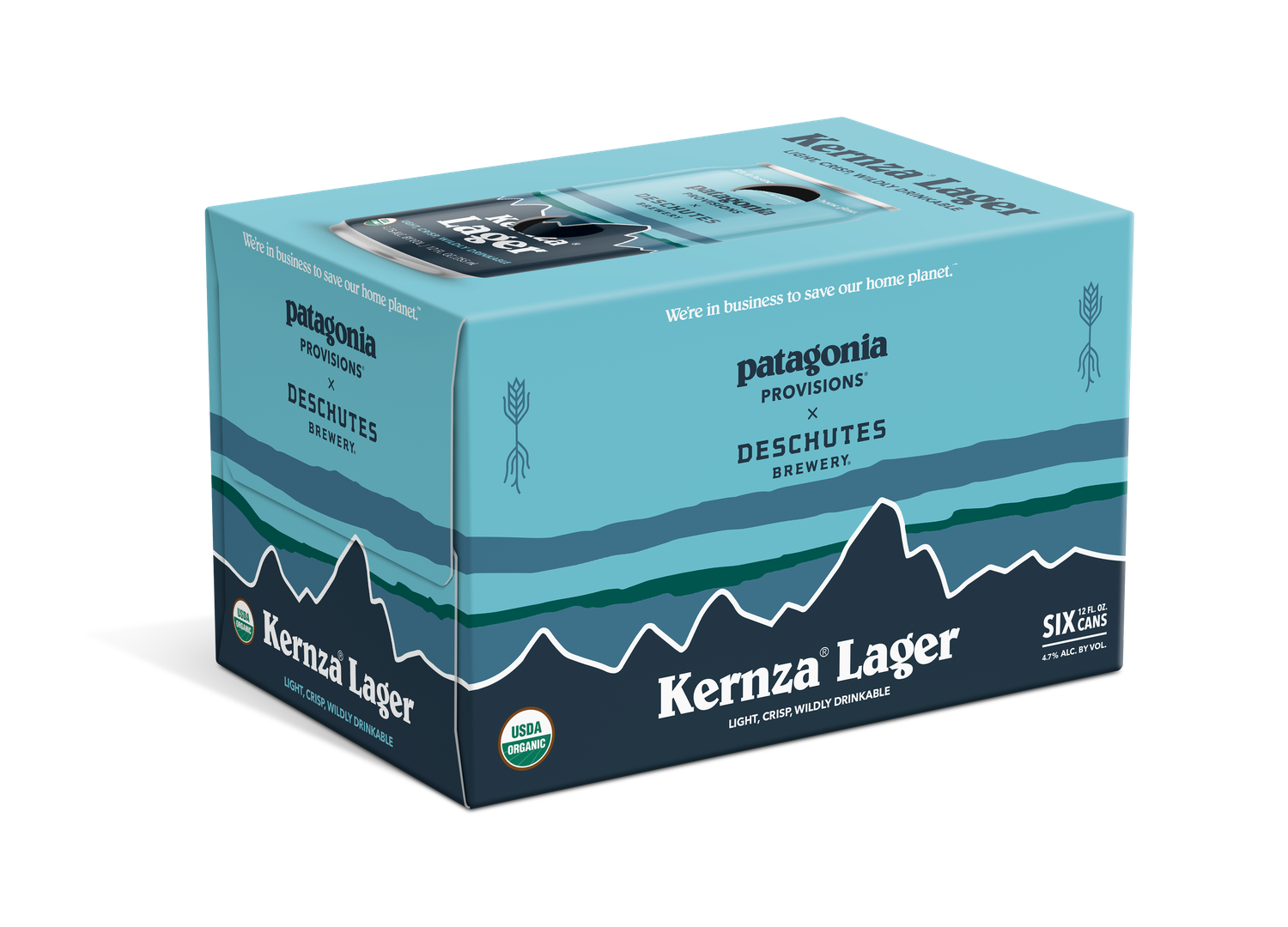 Deschutes Organic Kernza Lager 6pk cans