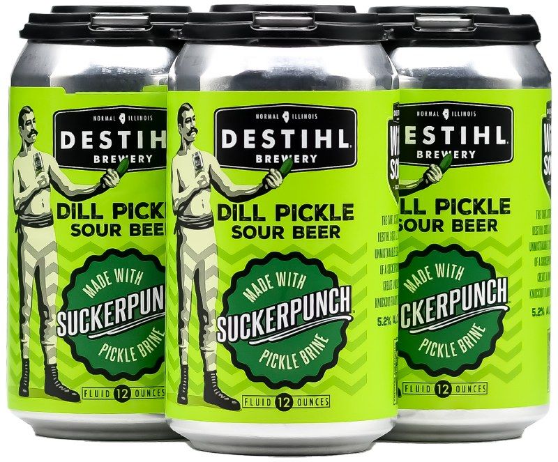 Destihl Suckerpunch Dill Pickle Sour Beer 4pk cans