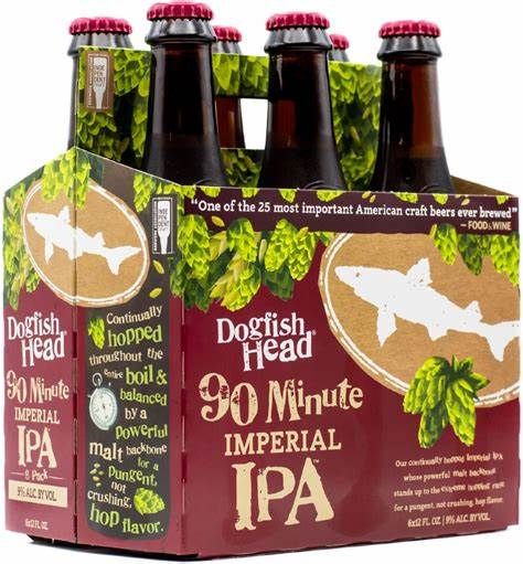 Dogfish Head 90 Minute Imperial IPA 6pk Bottles