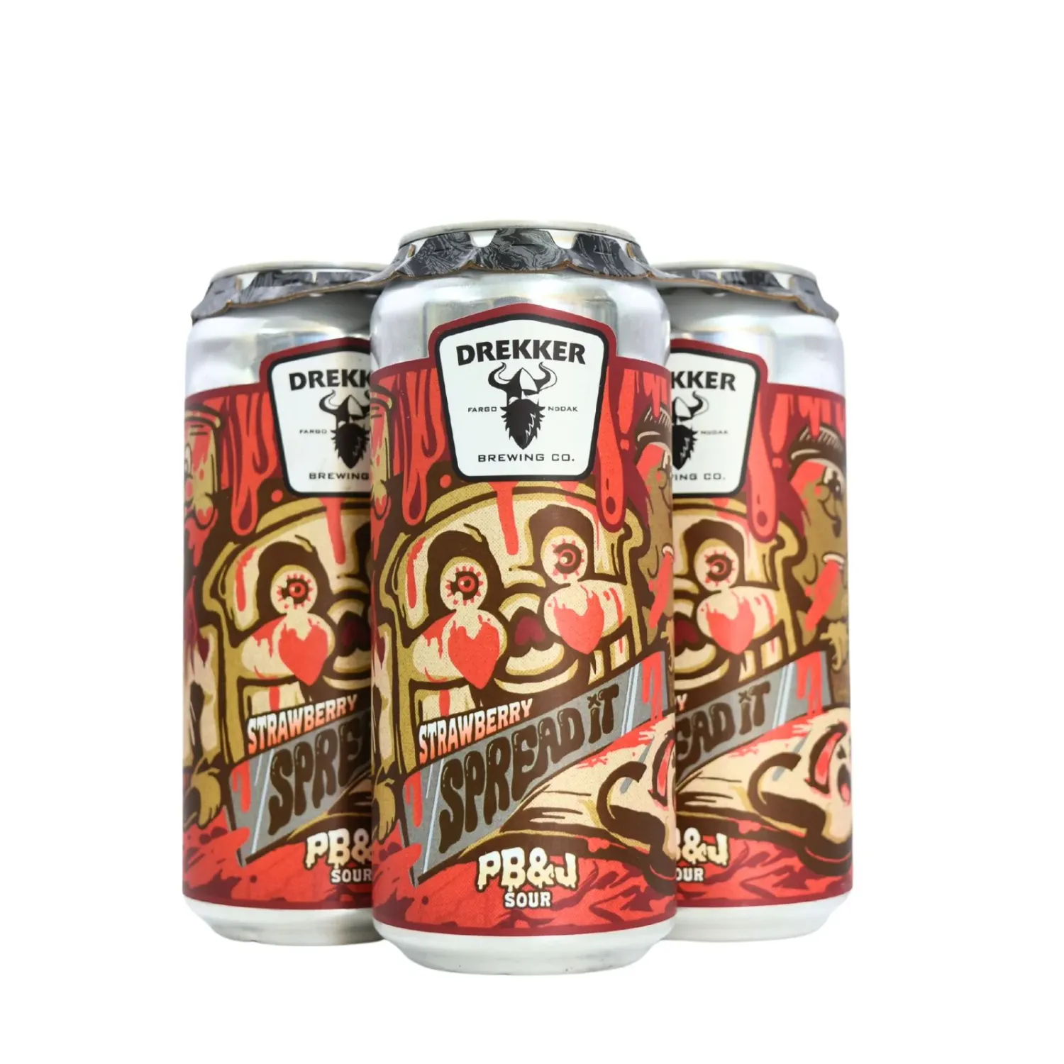 Drekker Strawberry Spread It PB &amp; J Sour 16oz cans