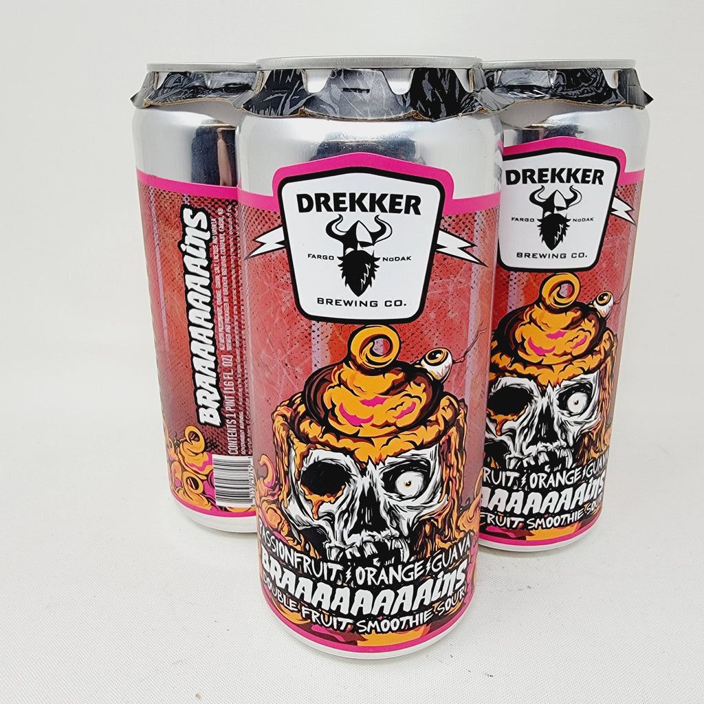 Drekker Fuzzy BRAAAAAAins Double Fruit Smoothie Sour 16oz cans