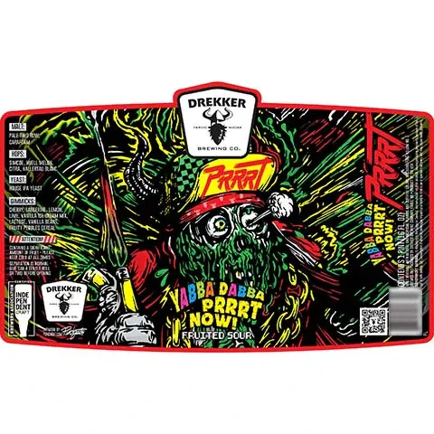 Drekker Yabba Dabba Prrrt Now Fruited Sour Ale 16oz cans