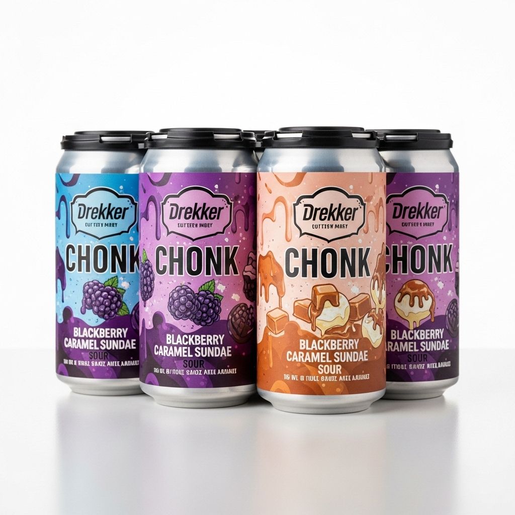 Drekker CHONK Blackberry Caramel Sundae Sour 4pk 16oz cans