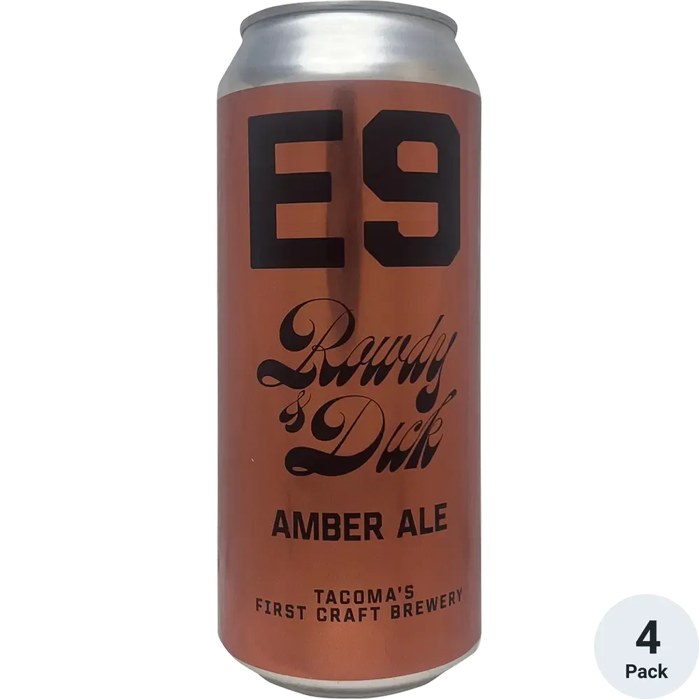 E9 Rowdy &amp; Dick Amber Ale 4pk cans single
