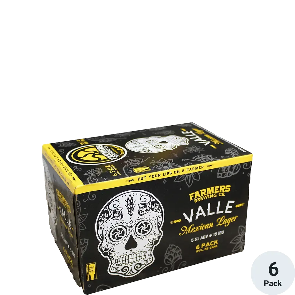 Farmers Brewing Valle Mexican Lager 6pk cans