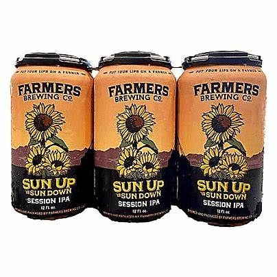 Farmers Brewing  Sun UP &#39;til Sun Down W. Coast IPA 6pk cans