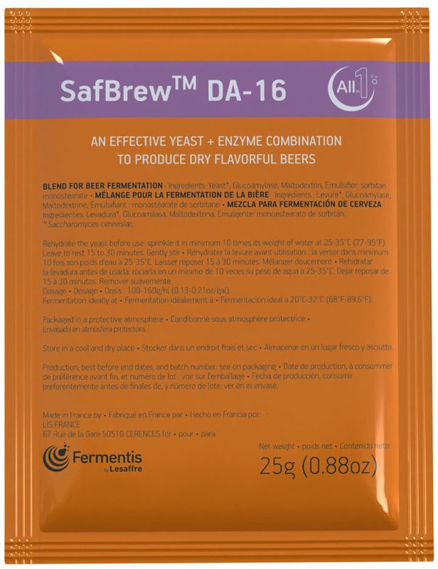 Fermentis SafBrew DA-16 ALL IN ONE  25g