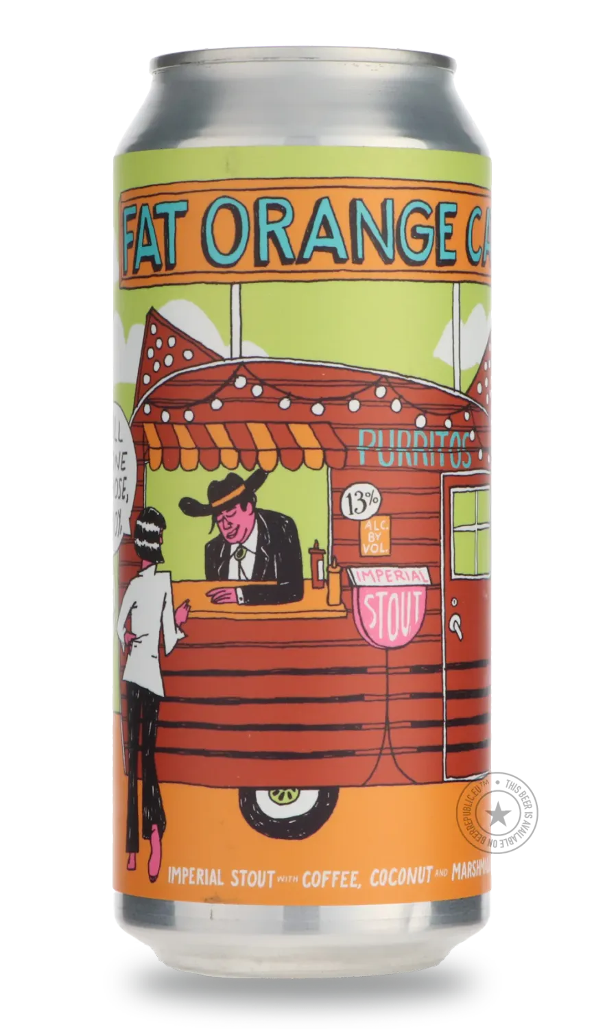 Fat Orange Cat Roll Me One of Those, Cowboy Imperial Stout 16oz