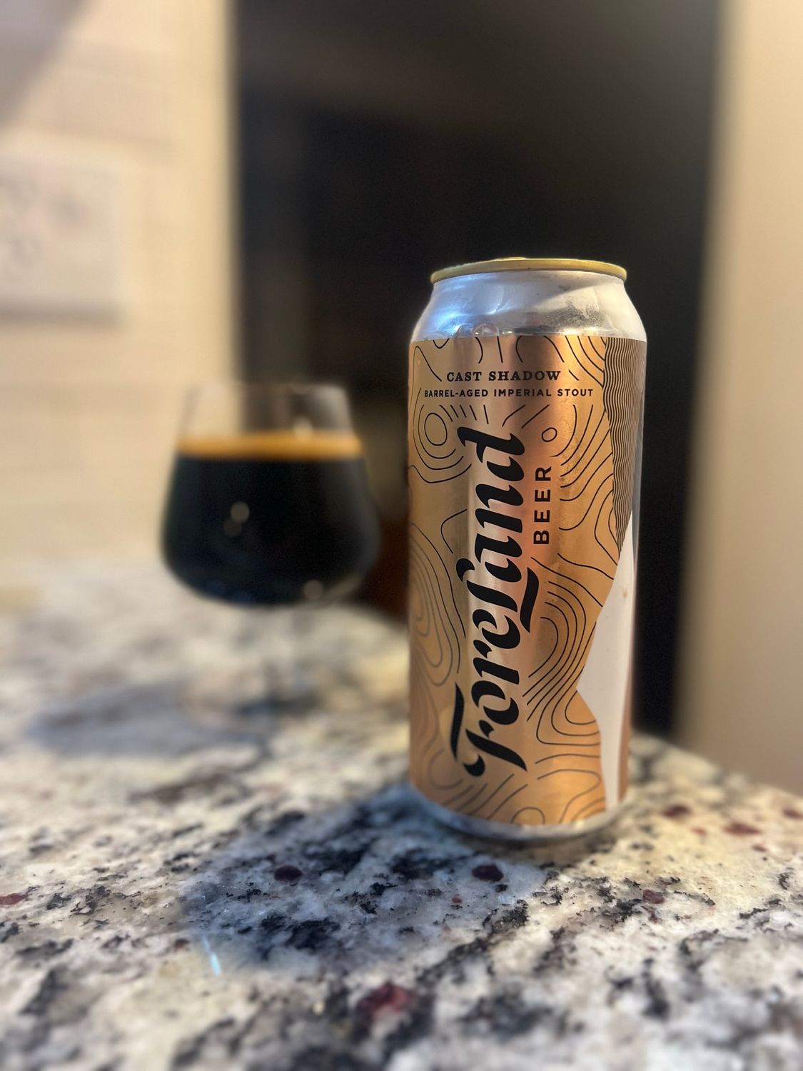 Foreland Beer Cast Shadow BA Imperial Stout 4pk 16oz cans single
