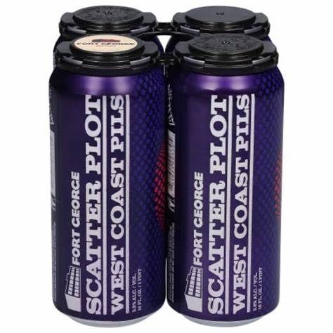 Fort George Scatter Plot West Coast Pils 4pk cans