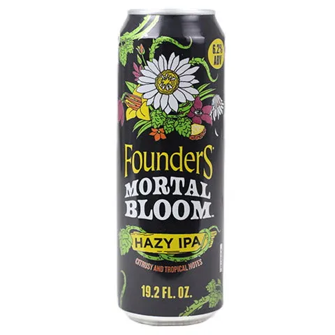 Founders Mortal Bloom Hazy IPA CASE (15) 19.2oz can single