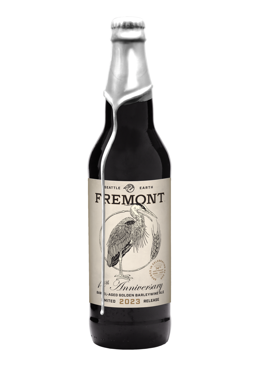 Fremont Barrel Aged 14th Anniversary Golden Barleywine Ale 22oz