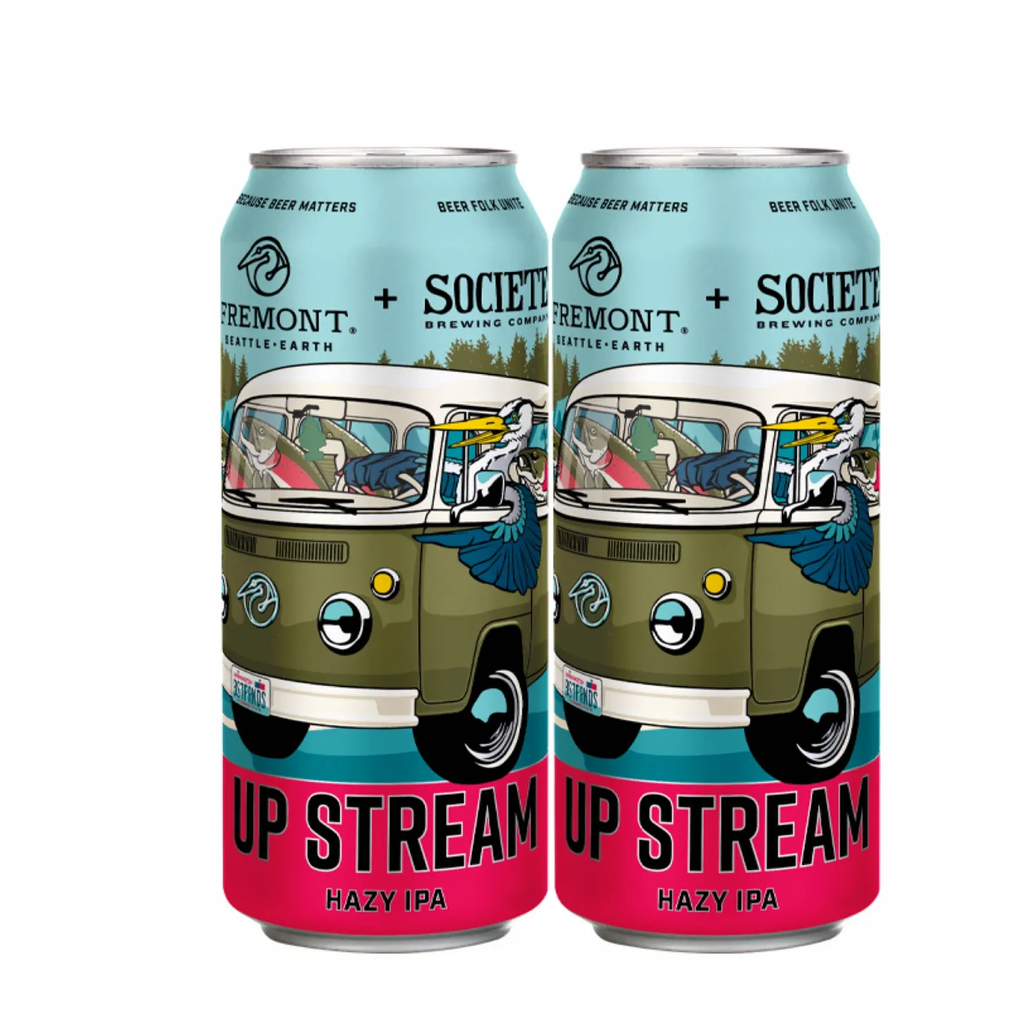 Fremont/Societe Up Stream Hazy IPA 4pk cans