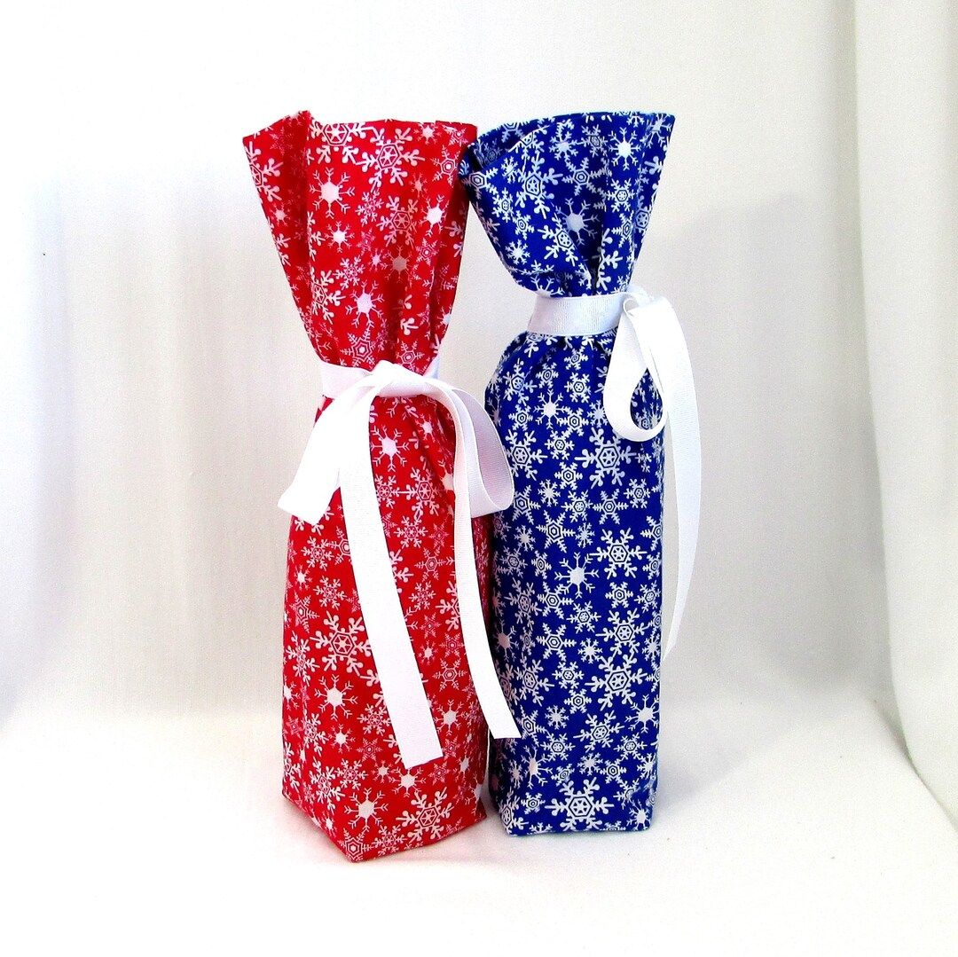 Frosty Forest Wine Gift Bag