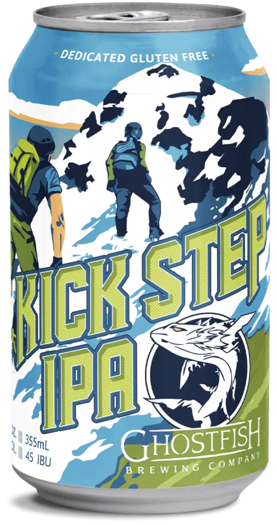 Ghostfish Kick Step IPA Cans single