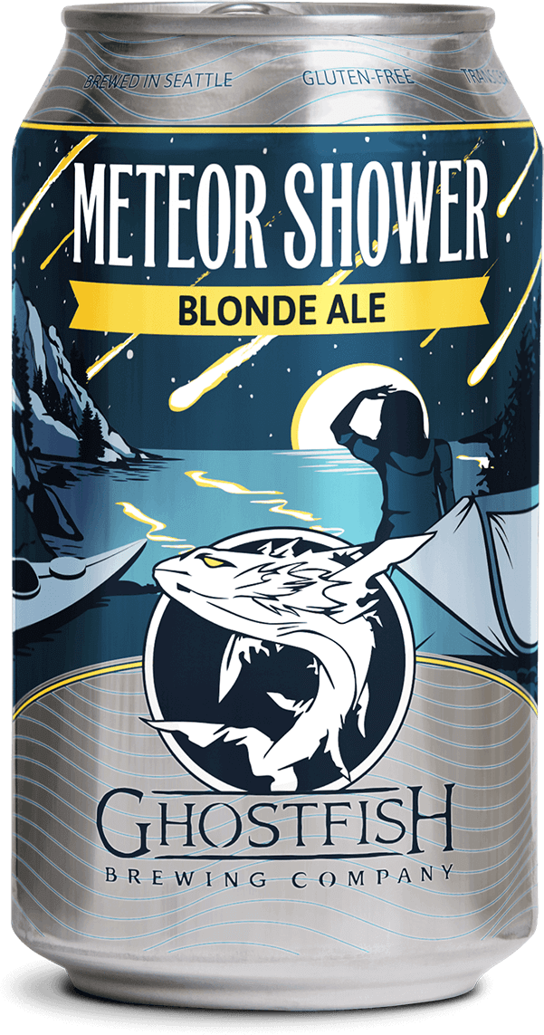 Ghostfish Meteor Shower Blonde Ale 4pk cans single