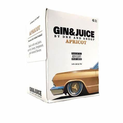 Gin &amp; Juice Apricot By Dre &amp; Snoop 4pk cans