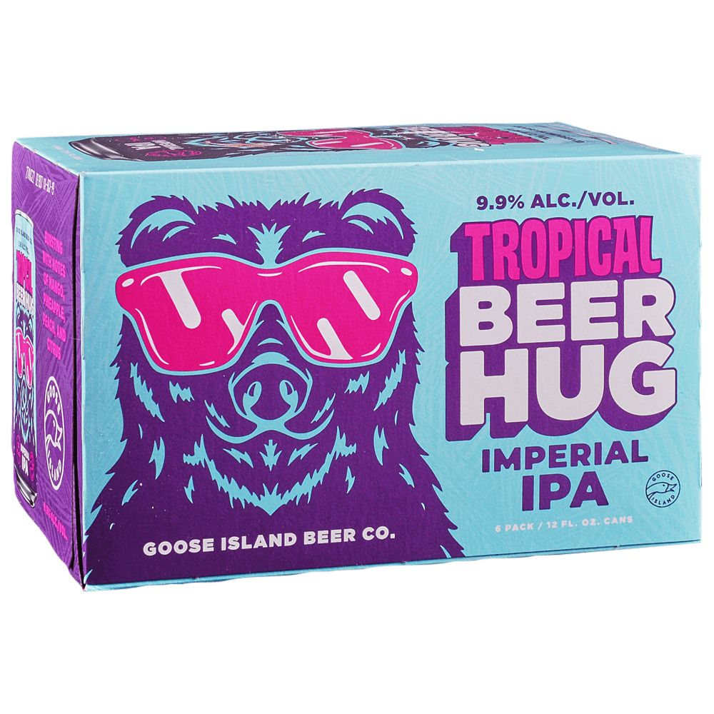 Goose Island Tropical Beer Hug IMP IPA 19.2 oz cans