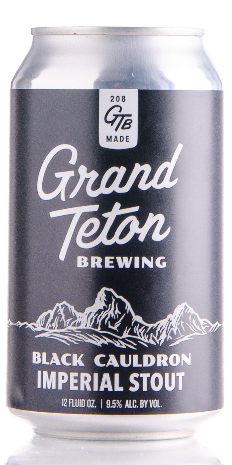 Grand Teton Black Cauldron Stout 6pk can single