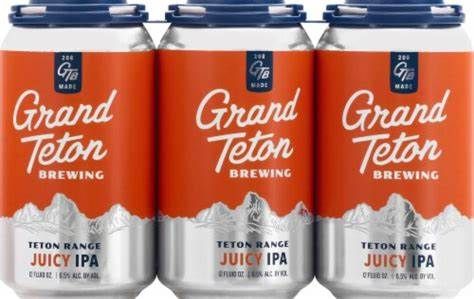 Grand Teton Teton Range Juicy IPA 6pk cans