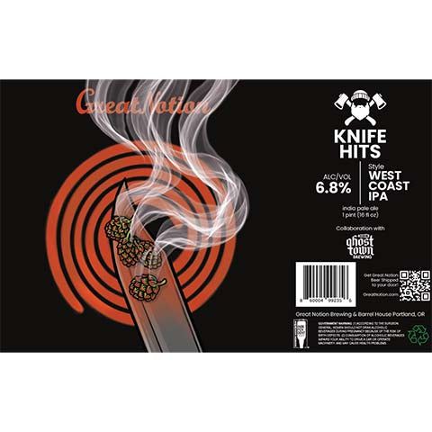 Great Notion Knife Hits W.C. IPA 4pk cans