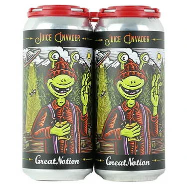 Great Notion Pineapple Juice invader Hazy IPA 4pk cans