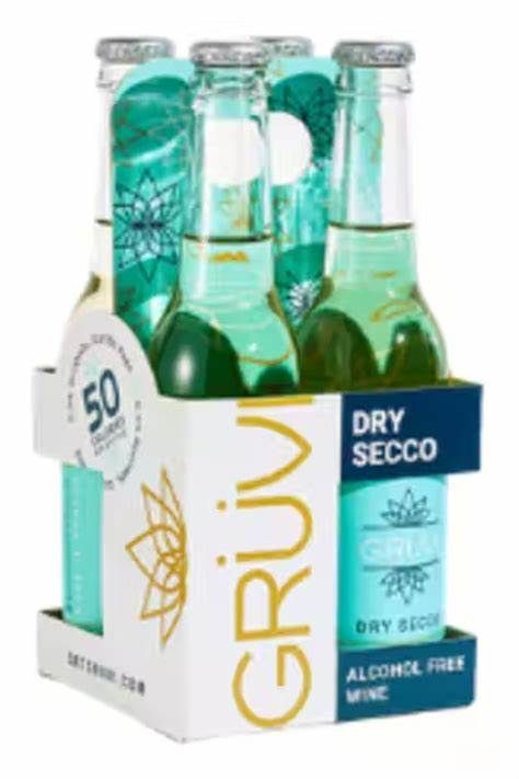 Gruvi Dry Secco Non-Alcoholic 4pk 250ml bottle