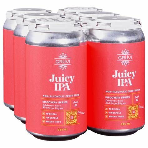 Gruvi N/A Juicy Hazy IPA 6pk cans