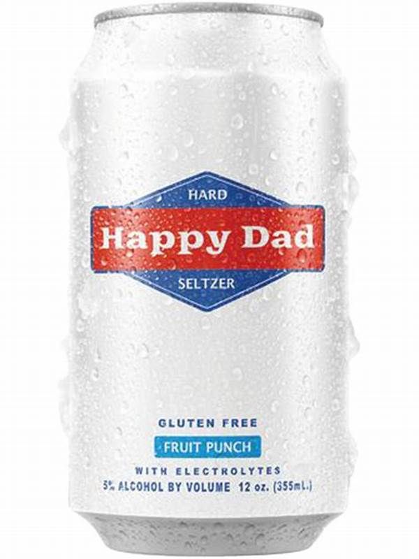 Happy Dad Fruit Punch Hard Seltzer 12pk cans single