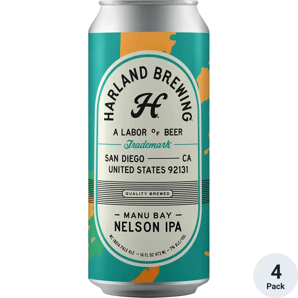 Harland Brewing Manu Bay  IPA 4pk cans single