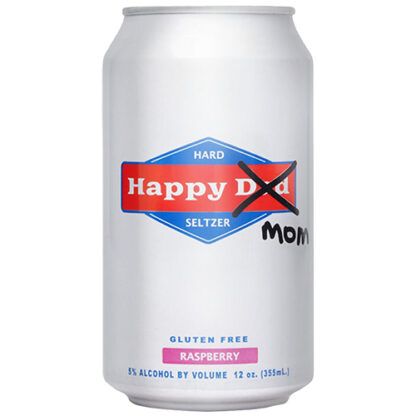 Happy Mom Raspberry Hard Seltzer 12pk cans single