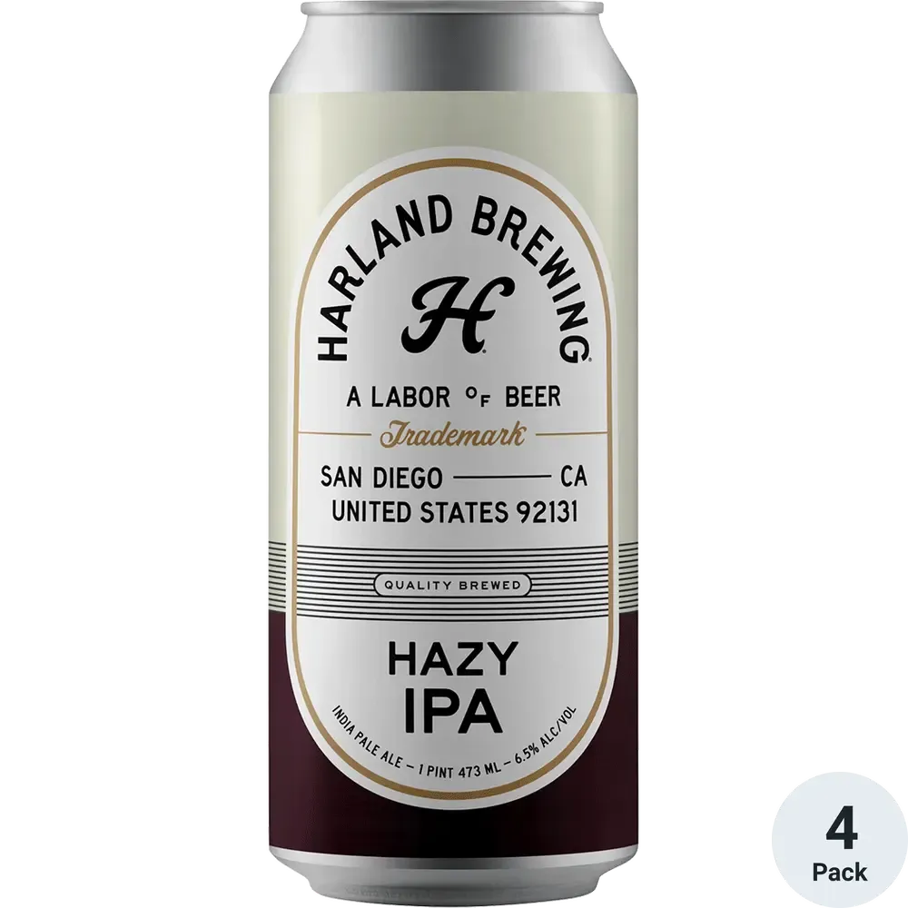 Harland Brewing Hazy IPA 4pk 16oz cans single