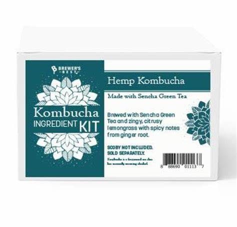 Hemp w/ Green Tea Kombucha kit (NO Scoby)