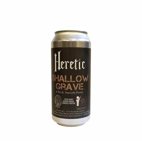 Heretic Shallow Grave Porter  4pk cans single