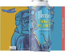 Heretic Travis Pilsner 4pk cans