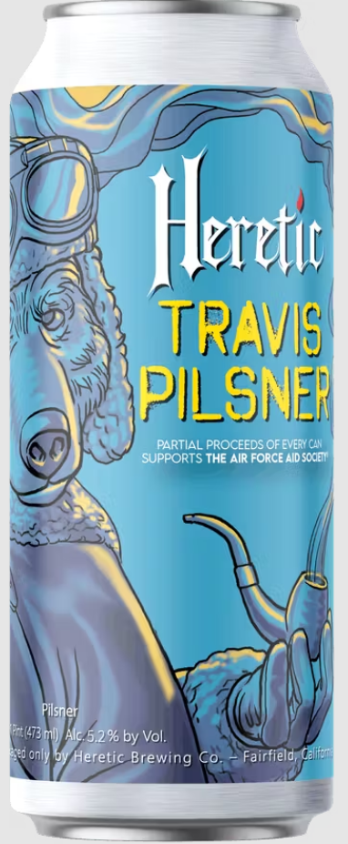 Heretic Travis Pilsner 4pk cans single