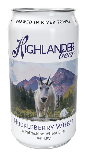 Highlander Beer Huckleberry Wheat Ale 6pk cans single