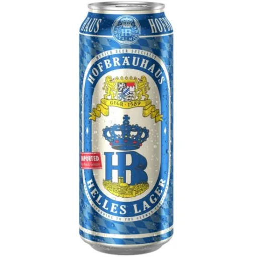Hofbrauhaus Helles Lager 4pk cans single