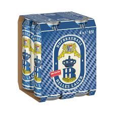 Hofbrauhaus Helles Lager 4pk cans