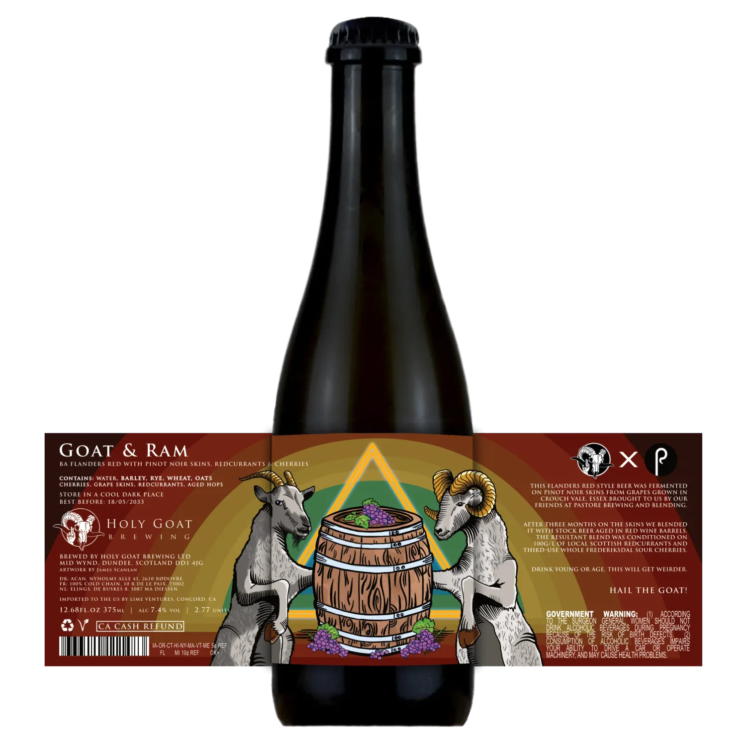 Holy Goat Goat &amp; Ram BA Flanders Red  375ml