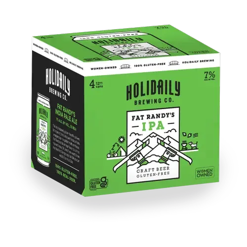 Holidaily Brewing Gluten Free Fat Randy&#39;s IPA 4pk cans